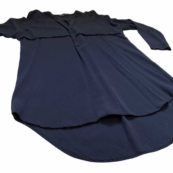 JAMES PERSE Tunic Shirt Dress XSmall Size 0 Blue Viscose blend Material - Picture 13 of 14